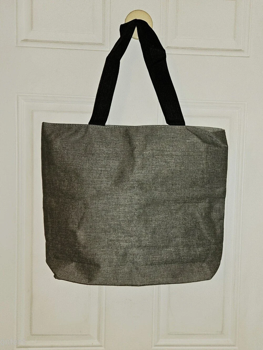 Kitty Floral Zipper Tote Bag